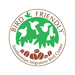 Bird Friendly Habitat logo by Smithsonian Migratory Bird Center